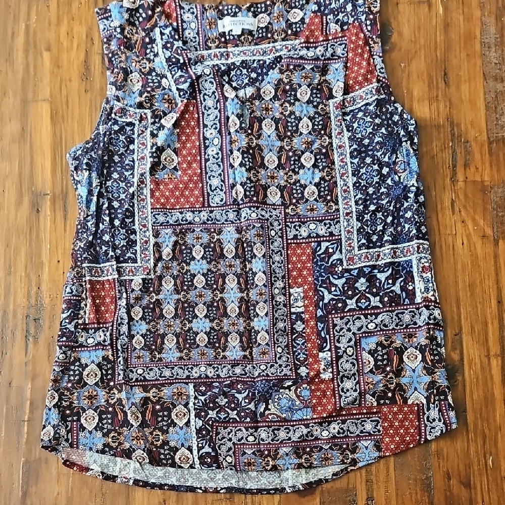 Northern Reflections Multicolor Patchwork Blouse
